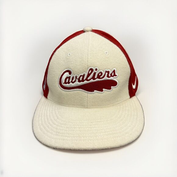 Nike Other - Vtg 90s Nike NBA Cleveland Cavaliers Swoosh Fitted Hat Size XL Wool Baseball Cap